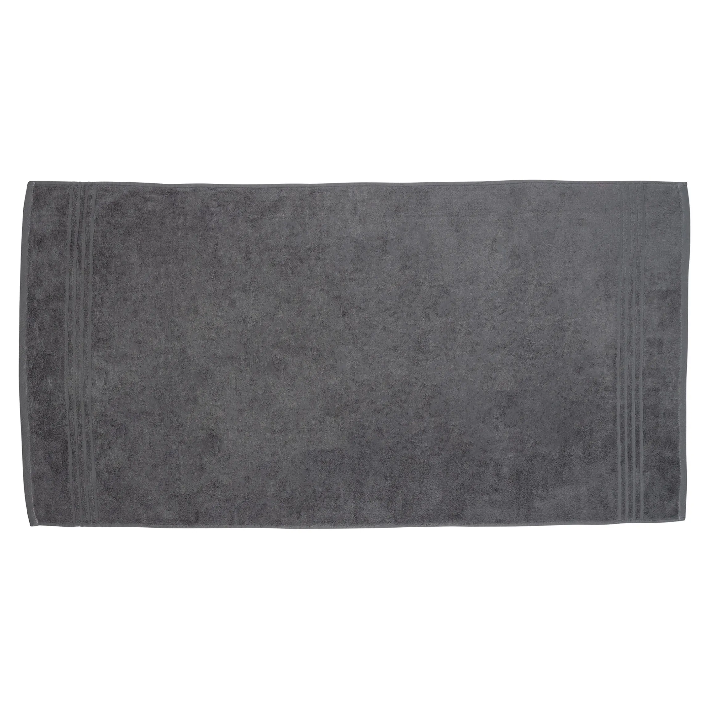 Duschtuch personalisiert mit Namen, 70x140 cm, 100% Baumwolle dunkelgrau