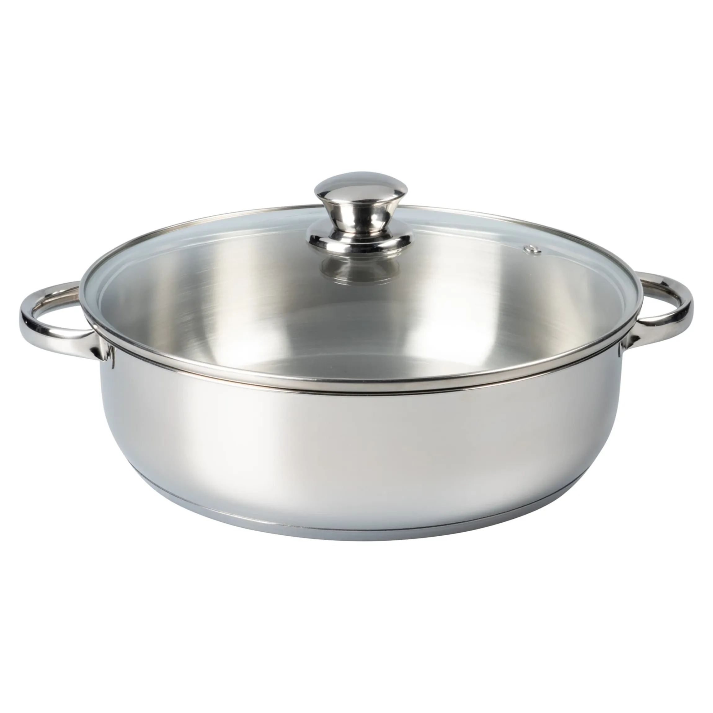 Edelstahl-Servierpfanne, 4,6 l