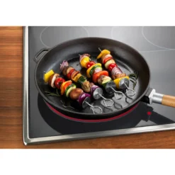 Edelstahl-Spieße mit Abstreifer, 8 Teile