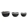 Edelstahl-Thermoschüssel-Set, 3-teilig Set (1 l; 2 l; 3 l)