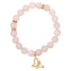 Edelstein-Armband mit Anhänger Rosenquarz