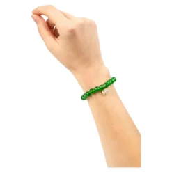 Edelstein-Armband mit Anhänger Grüne Jade