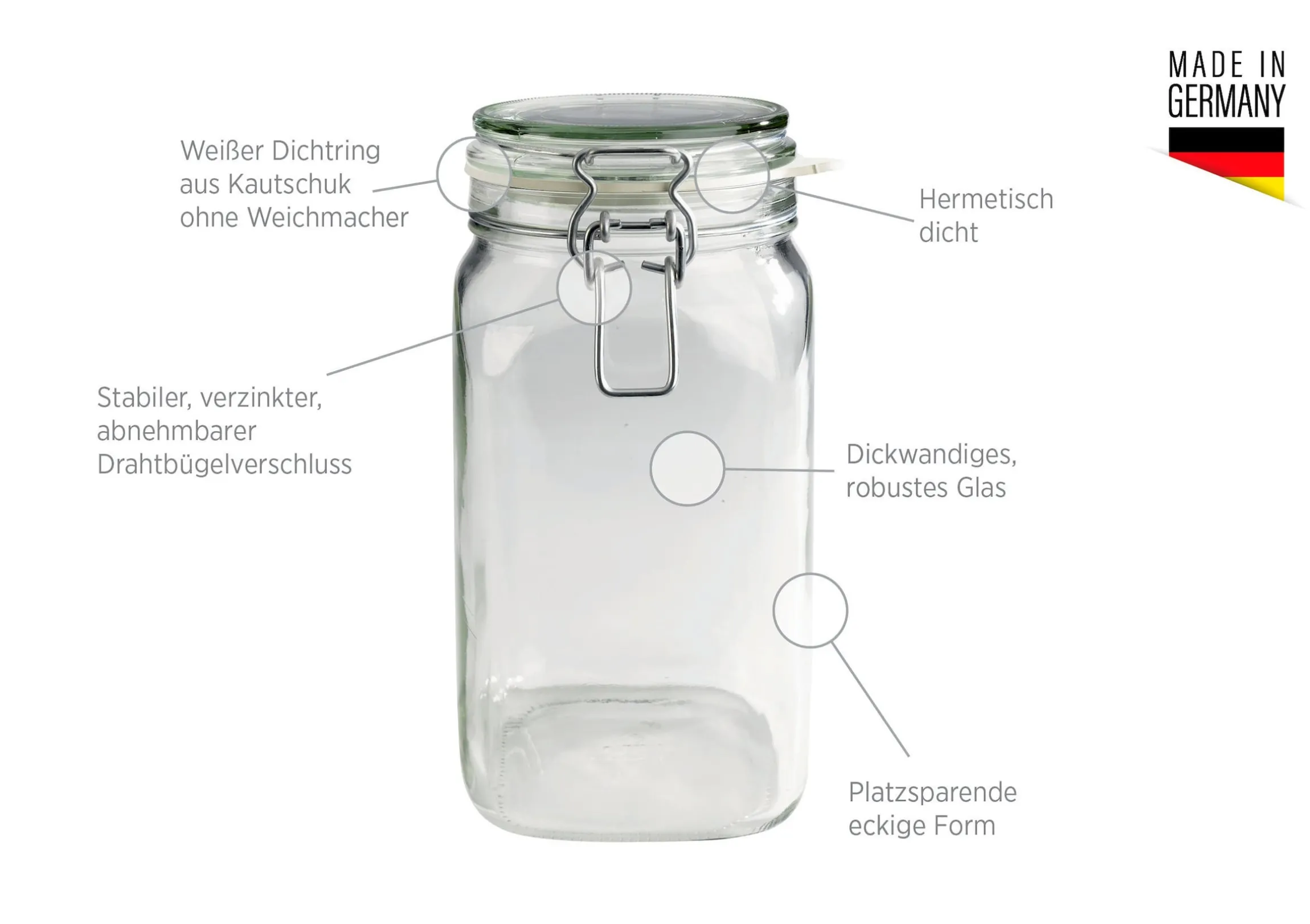 Einmachglas 2,5 l GOTHIKA