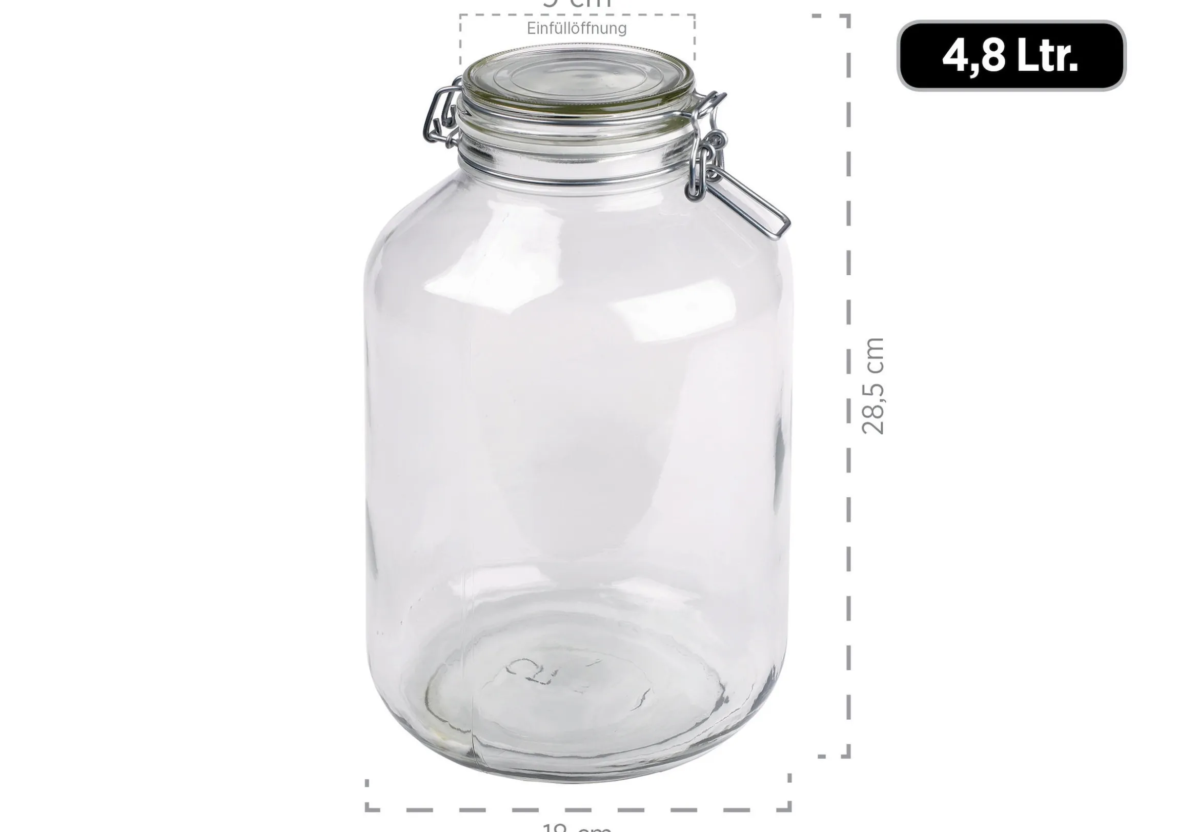 Einmachglas 4,8 l GOTHIKA 6 x Einmachglas