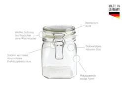 Einmachglas mit Deckel, 75 cl GOTHIKA