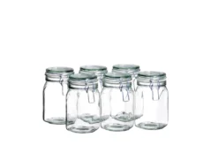 Einmachglas mit Deckel, 1,05 l GOTHIKA 6 x Einmachglas