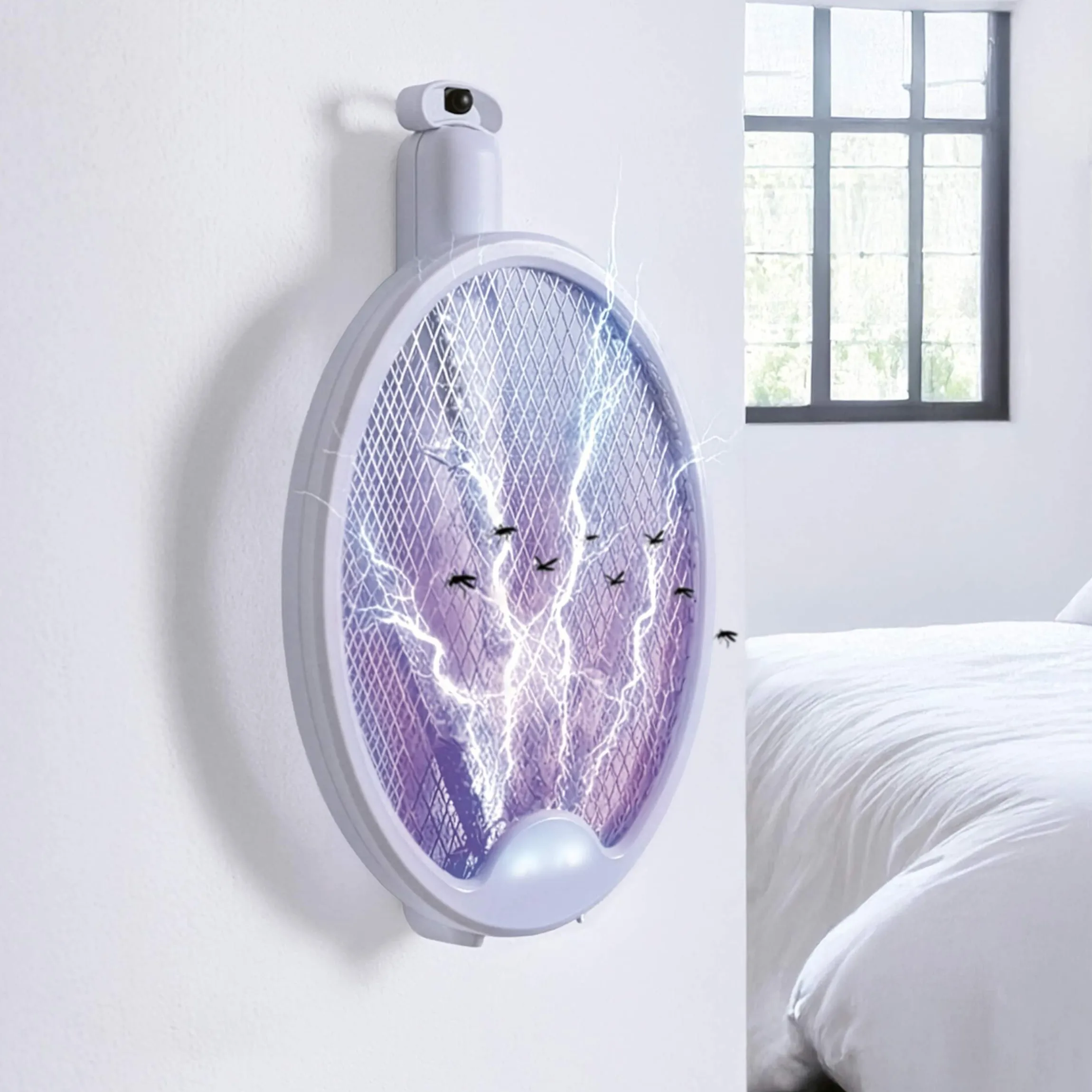 Elektrische Fliegenklatsche "2 in 1"