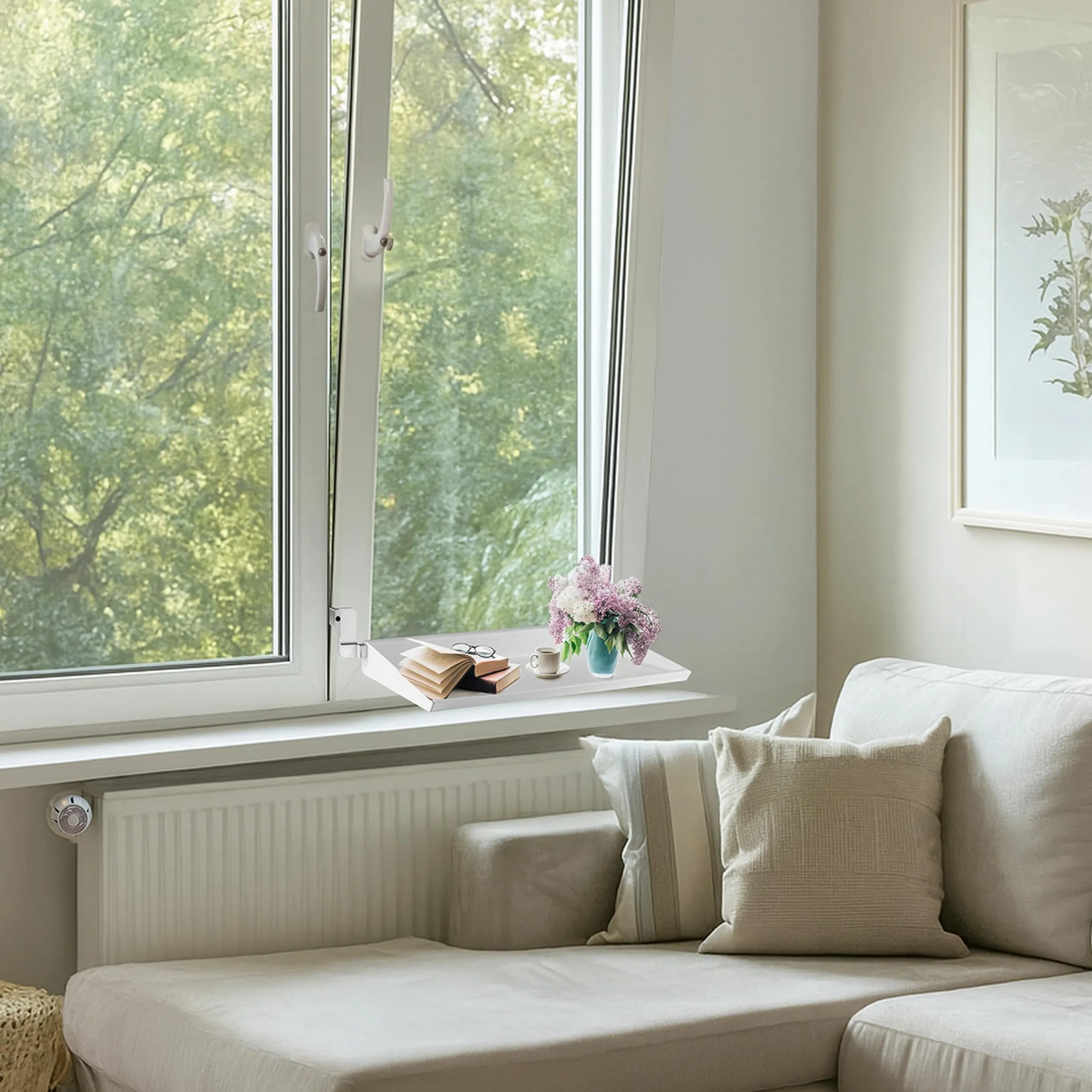 Fensterbrett frischluft, ausziehbar