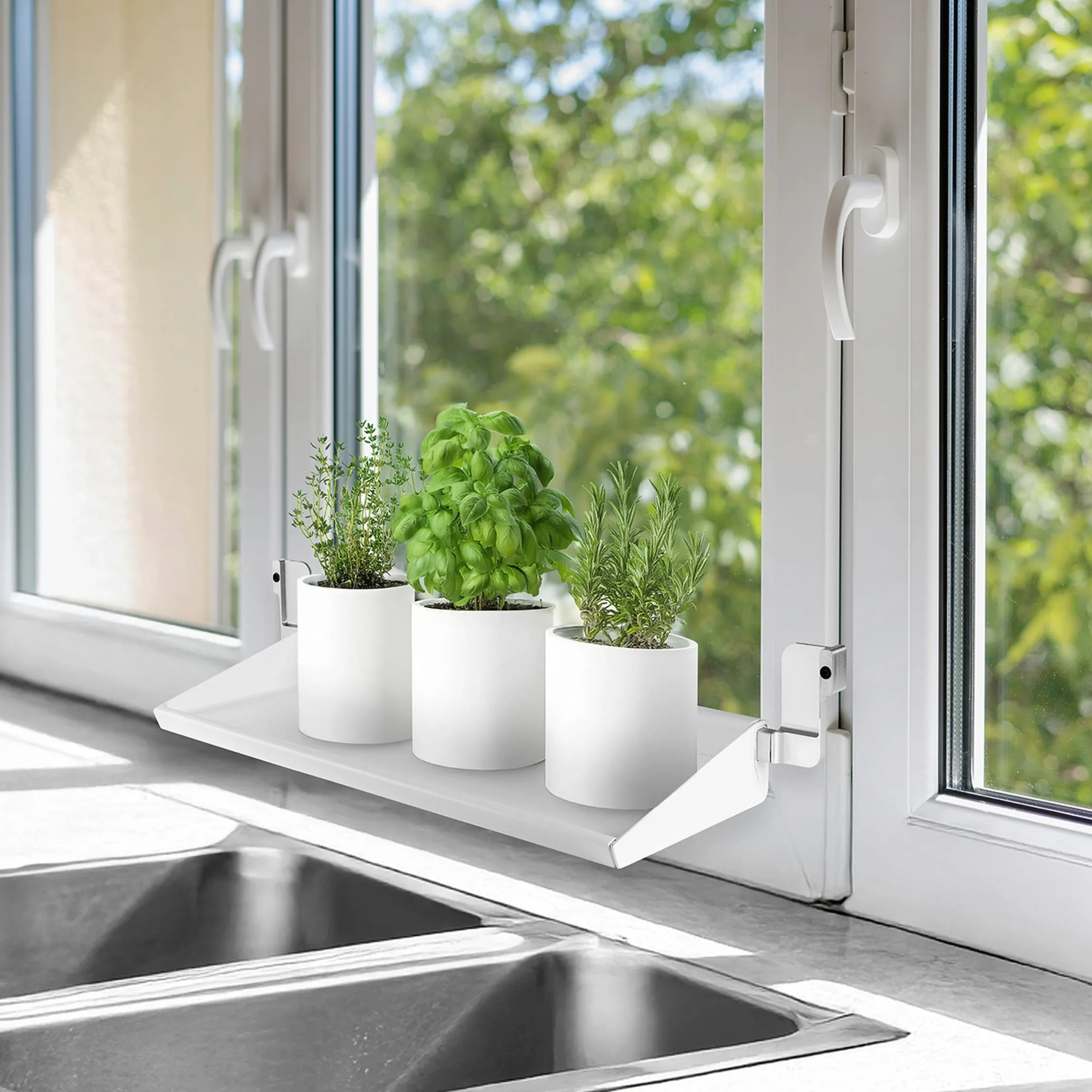 Fensterbrett frischluft, ausziehbar
