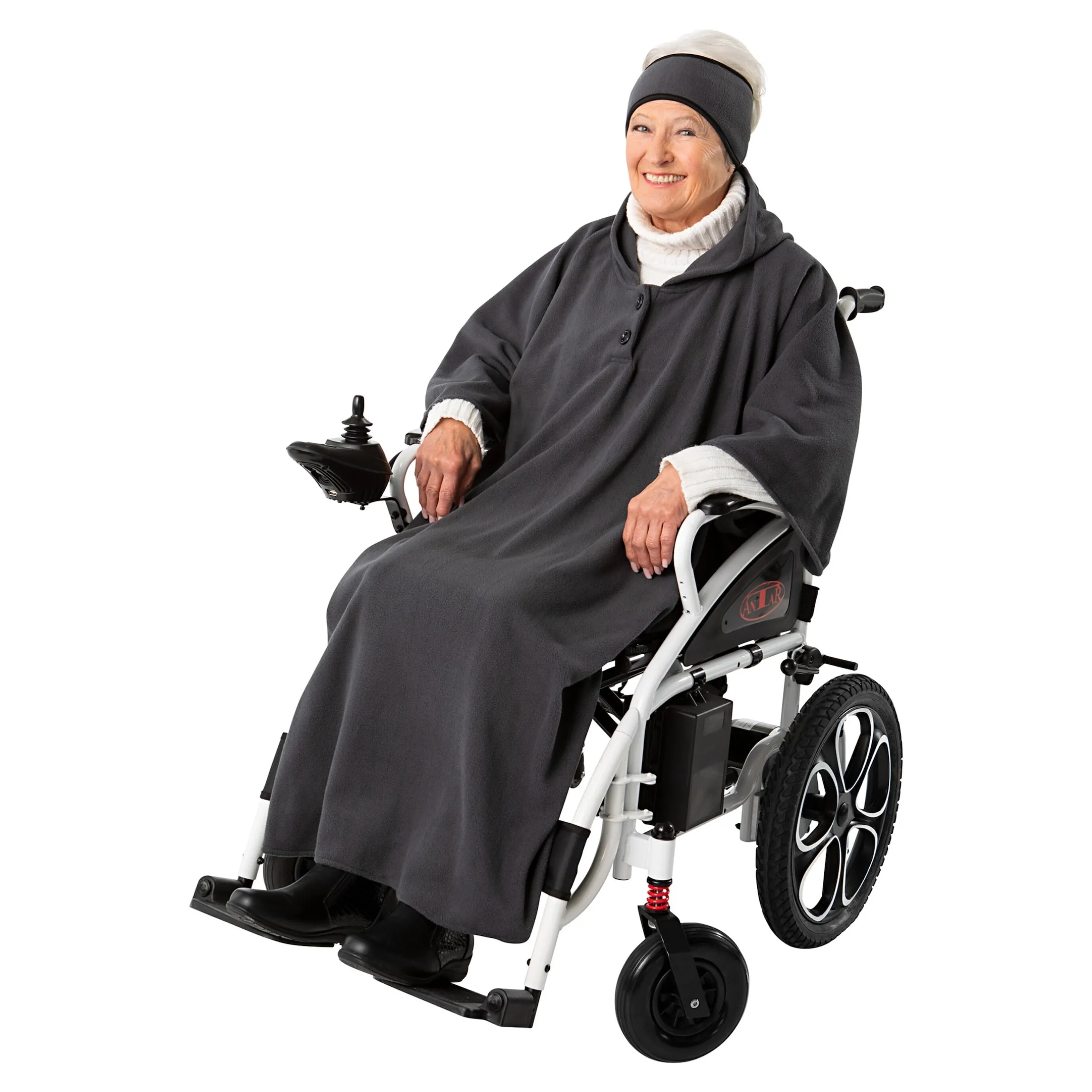 Fleece-Rollstuhl-Poncho