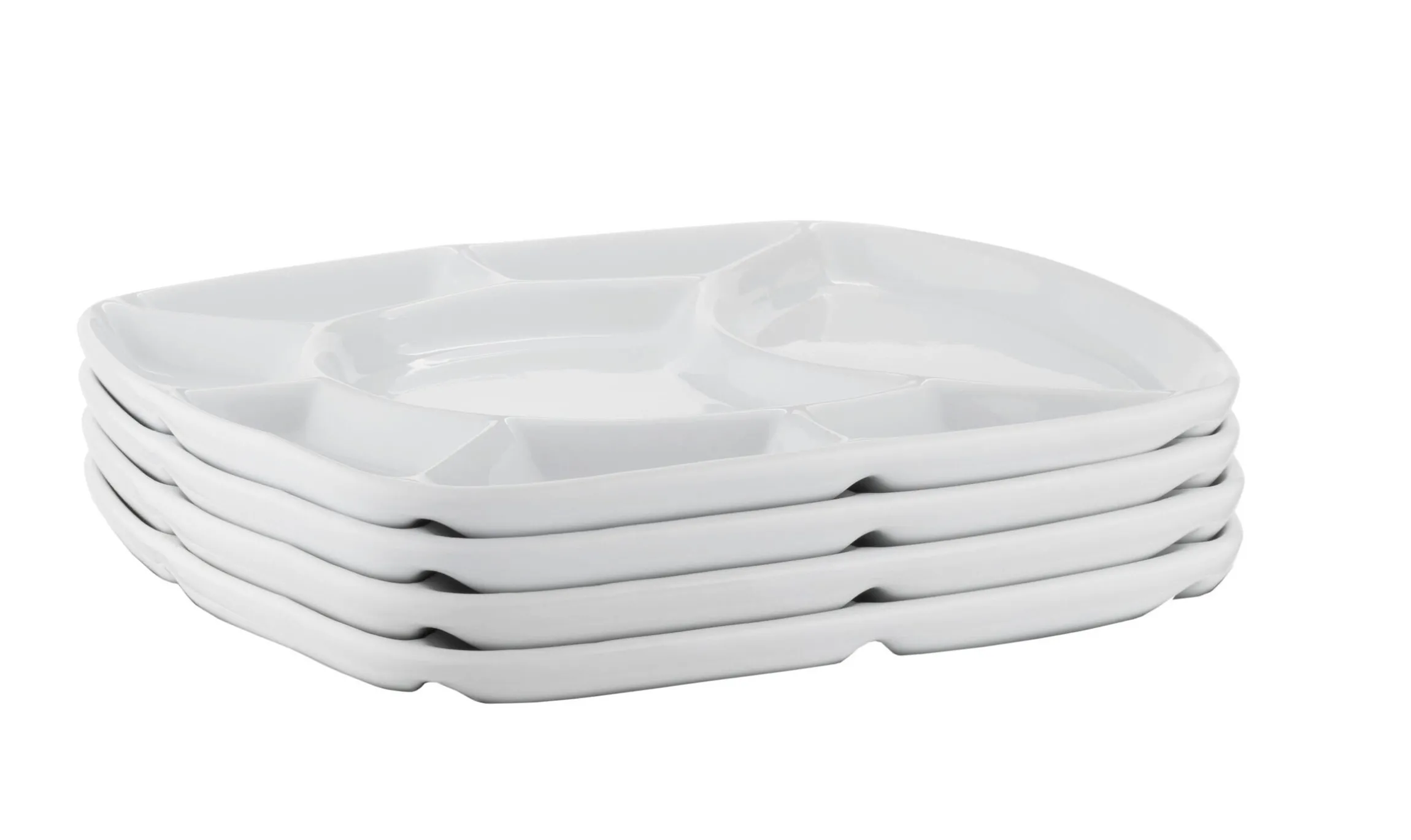 Fondueteller Set, Porzellan -