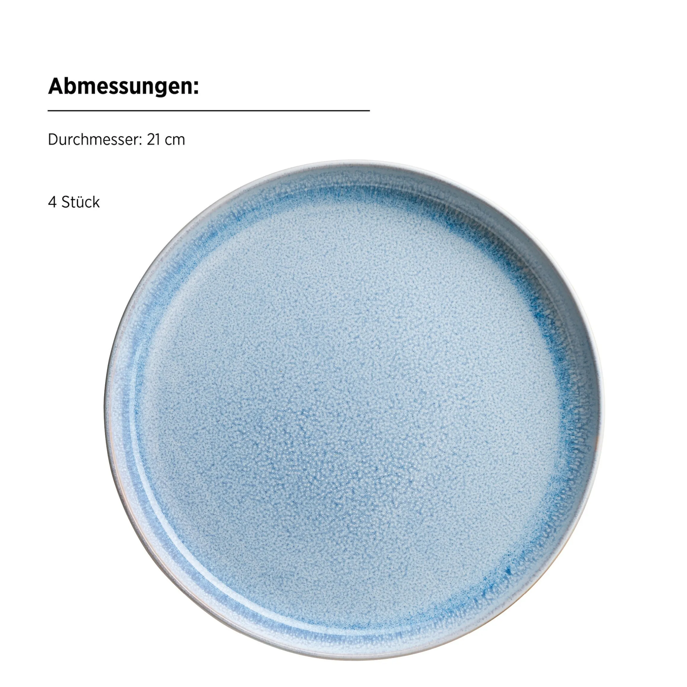 Frühstück Set, Steinzeug Aquata Blau