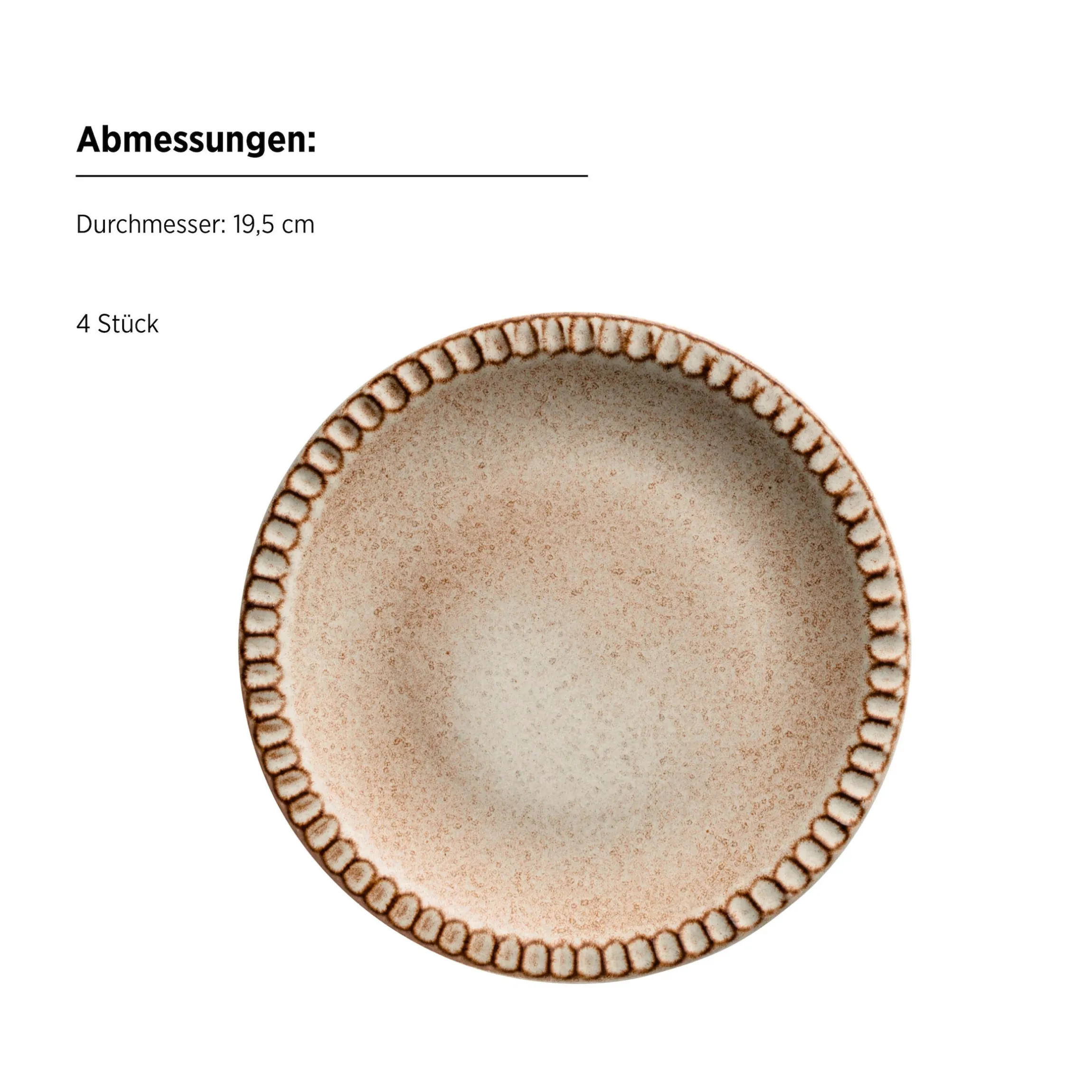 Frühstück Set, Steinzeug Ida Beige
