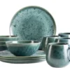 Frühstücks Set, Steinzeug Carellia Blau