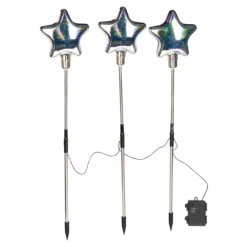 Gartenstecker "Glitzer-Sternentraum", 3 Stück