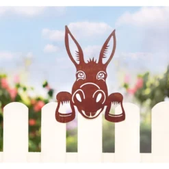 Gartenzaun-Deko „Esel-König“