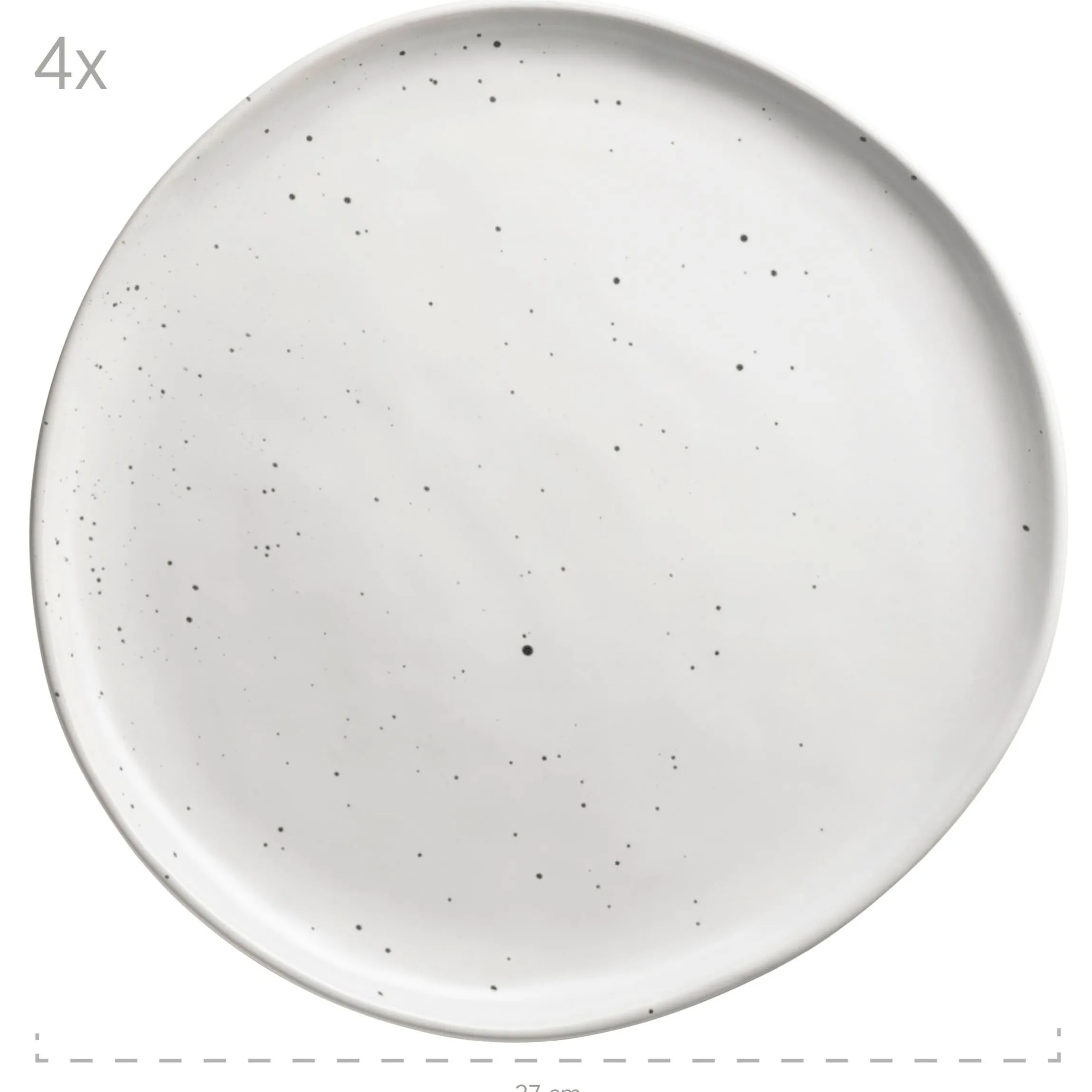 Geschirr-Set, Keramik Andoro 4 x Speisteller, 4 x Dessertteller, 4 x Kaffeebecher, 4 x Müslischale