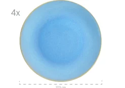 Geschirr-Set, Keramik Ossia Hellblau