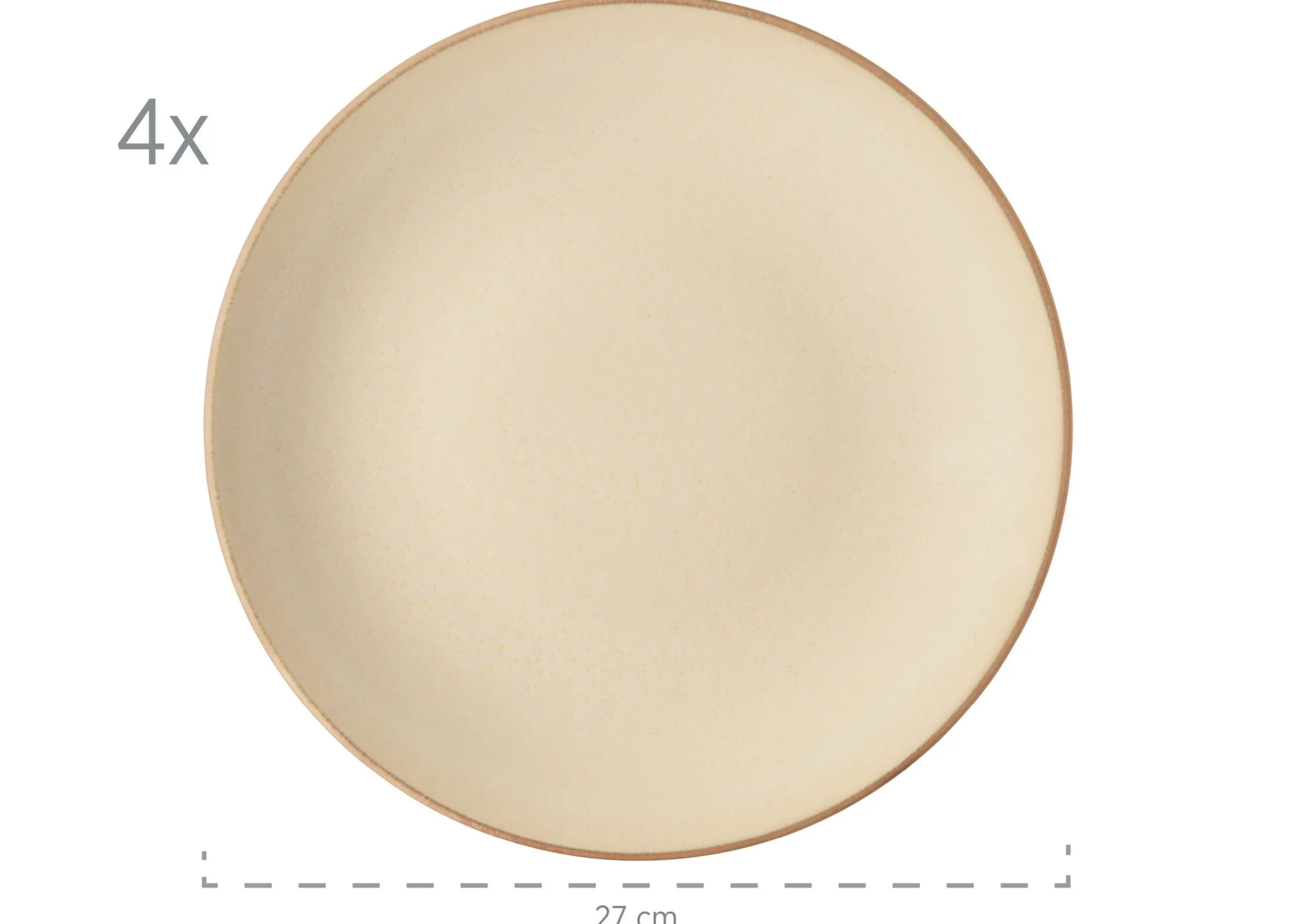 Geschirr-Set, Keramik Ossia Sand, Hellblau