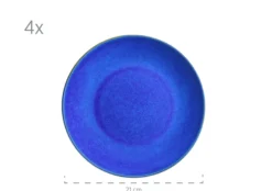 Geschirr-Set, Keramik Ossia Sand, Hellblau