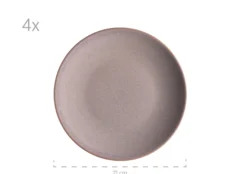 Geschirr-Set, Keramik Ossia Sand