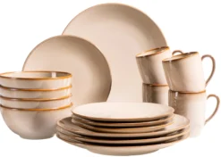 Geschirr-Set, Keramik Ossia Sand