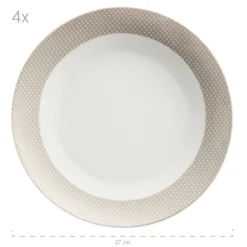 Geschirr-Set, Porzellan Kitchen Time II Beige