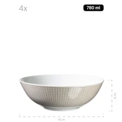 Geschirr-Set, Porzellan Kitchen Time II Beige