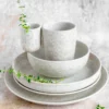 Geschirr-Set, Steinzeug Alpenwiese Creme