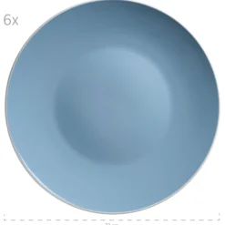 Geschirr-Set, Steinzeug Elissa Blau