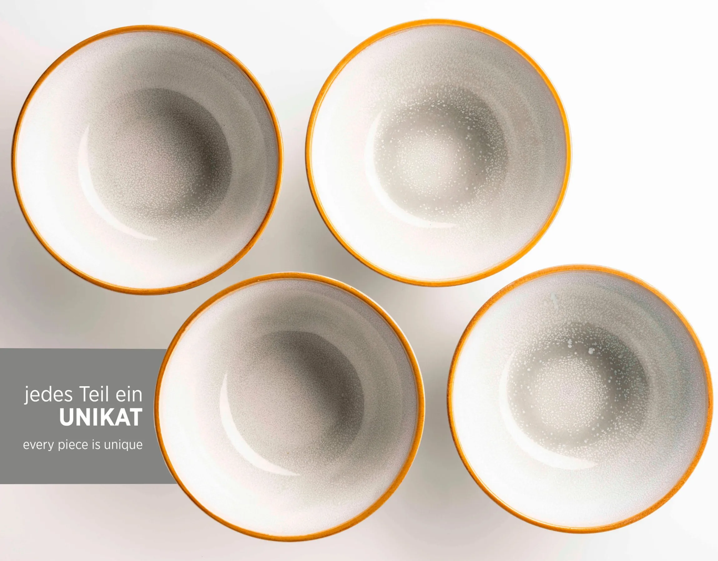 Geschirrset, Steinzeug Mabella 4 x Speisteller, 4 x Suppenteller, 4 x Dessertteller, 4 x Müslischüssel, 4 x Kaffeebecher