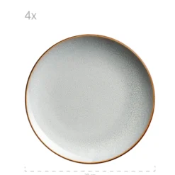 Geschirrset, Steinzeug Mabella 4 x Speisteller, 4 x Suppenteller, 4 x Dessertteller, 4 x Müslischüssel, 4 x Kaffeebecher