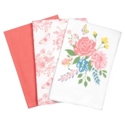 Geschirrtücher-Set „Rose“, 3 Stück