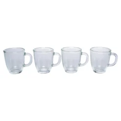 Glas-Tassen-Set, 4 Stück je 350 ml