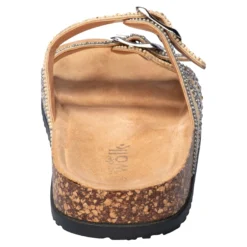 Glitzer-Pantolette „Gritt“ gold/beige