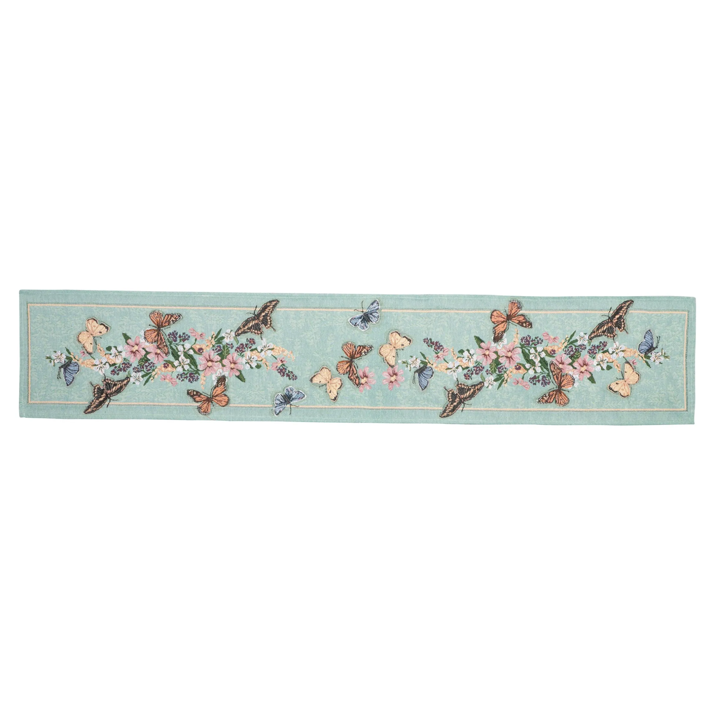 Gobelin-Tischläufer „Schmetterling“, 176x37 cm