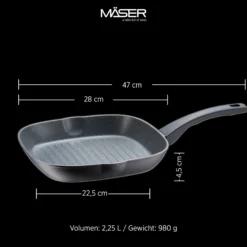 Grillpfanne, Aluminium Leonis