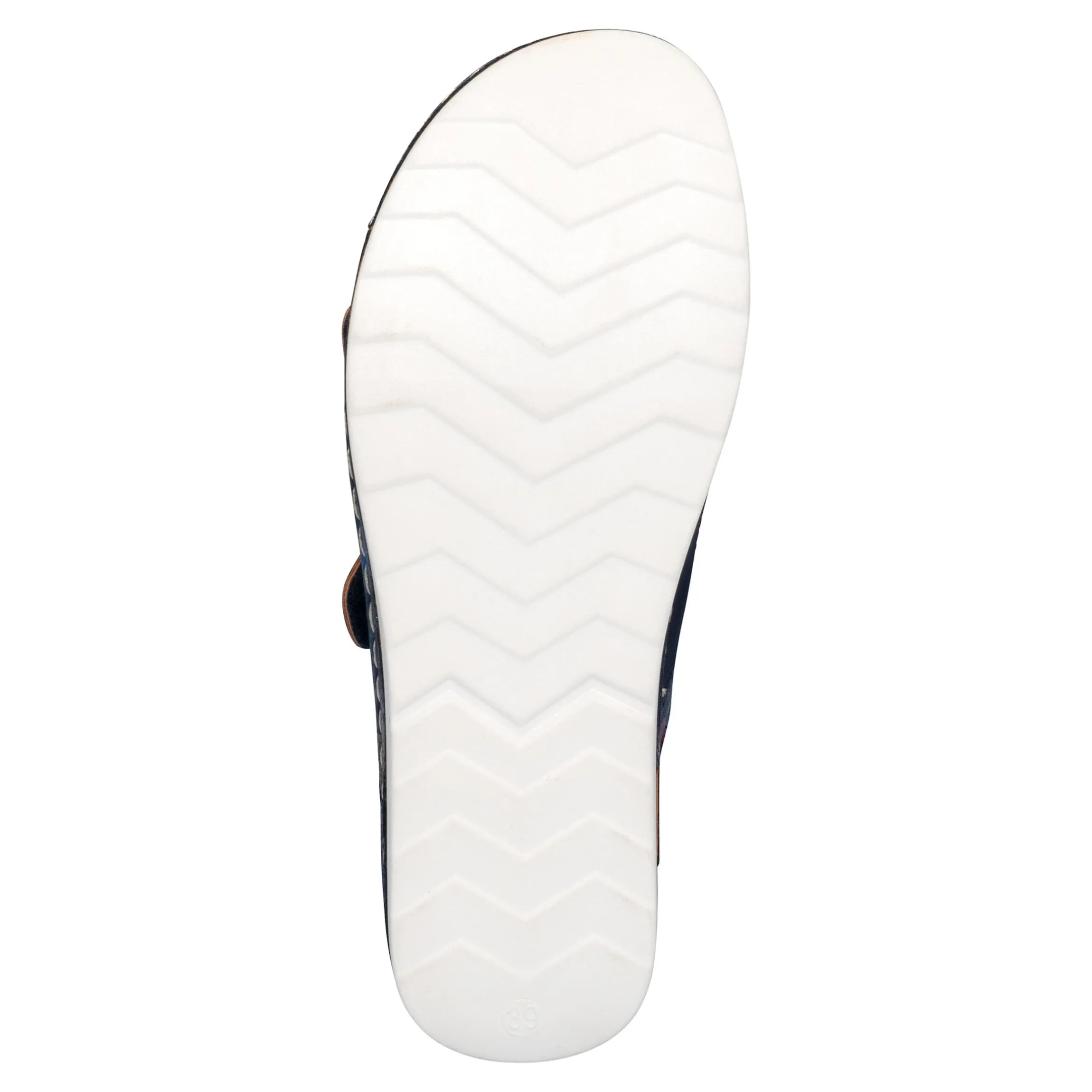 Hallux-Klett-Pantolette „Helga“ marine