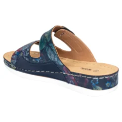 Hallux-Klett-Pantolette „Helga“ marine