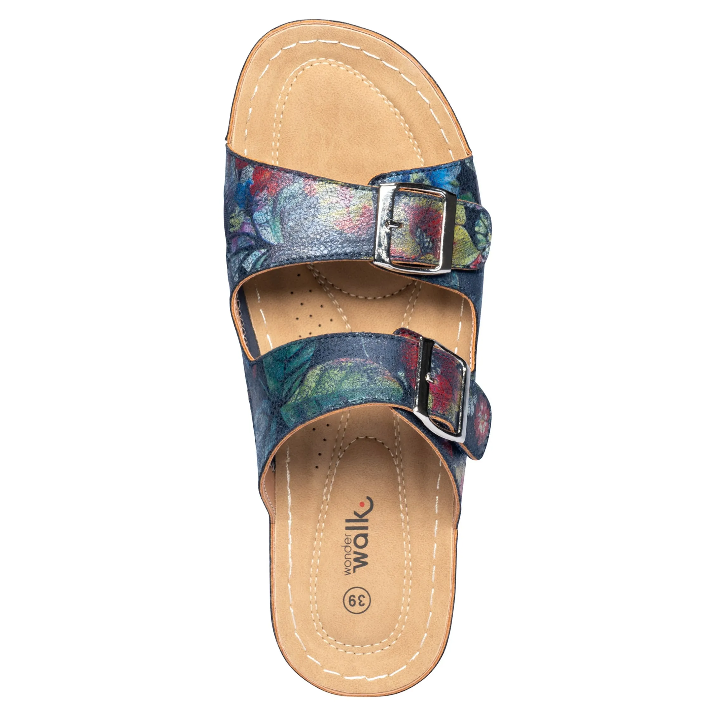 Hallux-Klett-Pantolette „Helga“ marine