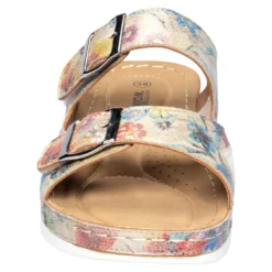 Hallux-Klett-Pantolette „Helga“ beige