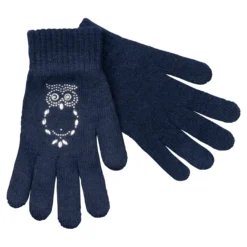 Handschuh "Eule" blau