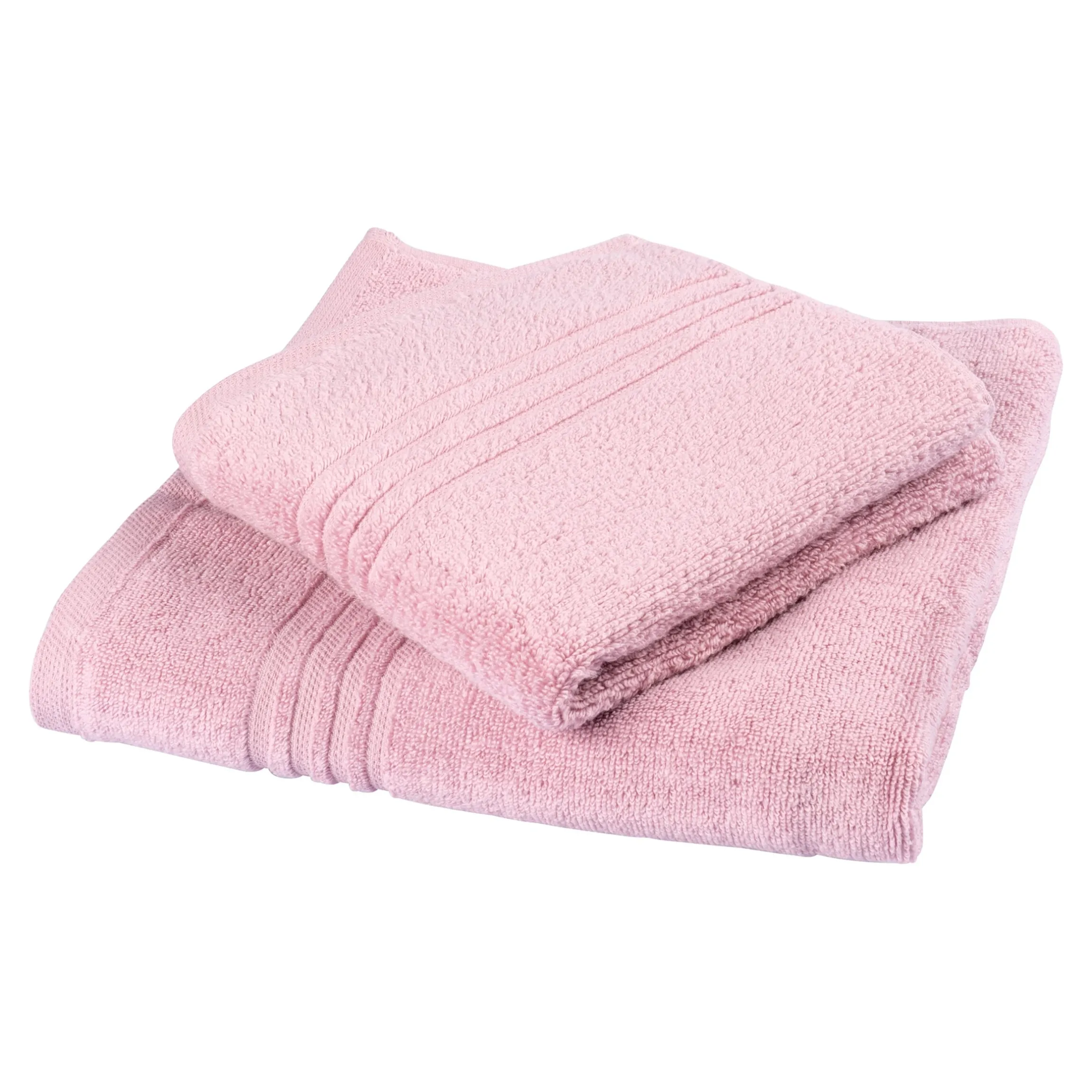 Handtuch personalisiert mit Namen, 50x100 cm, 100% Baumwolle rose