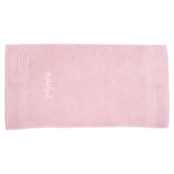 Handtuch personalisiert mit Namen, 50x100 cm, 100% Baumwolle rose