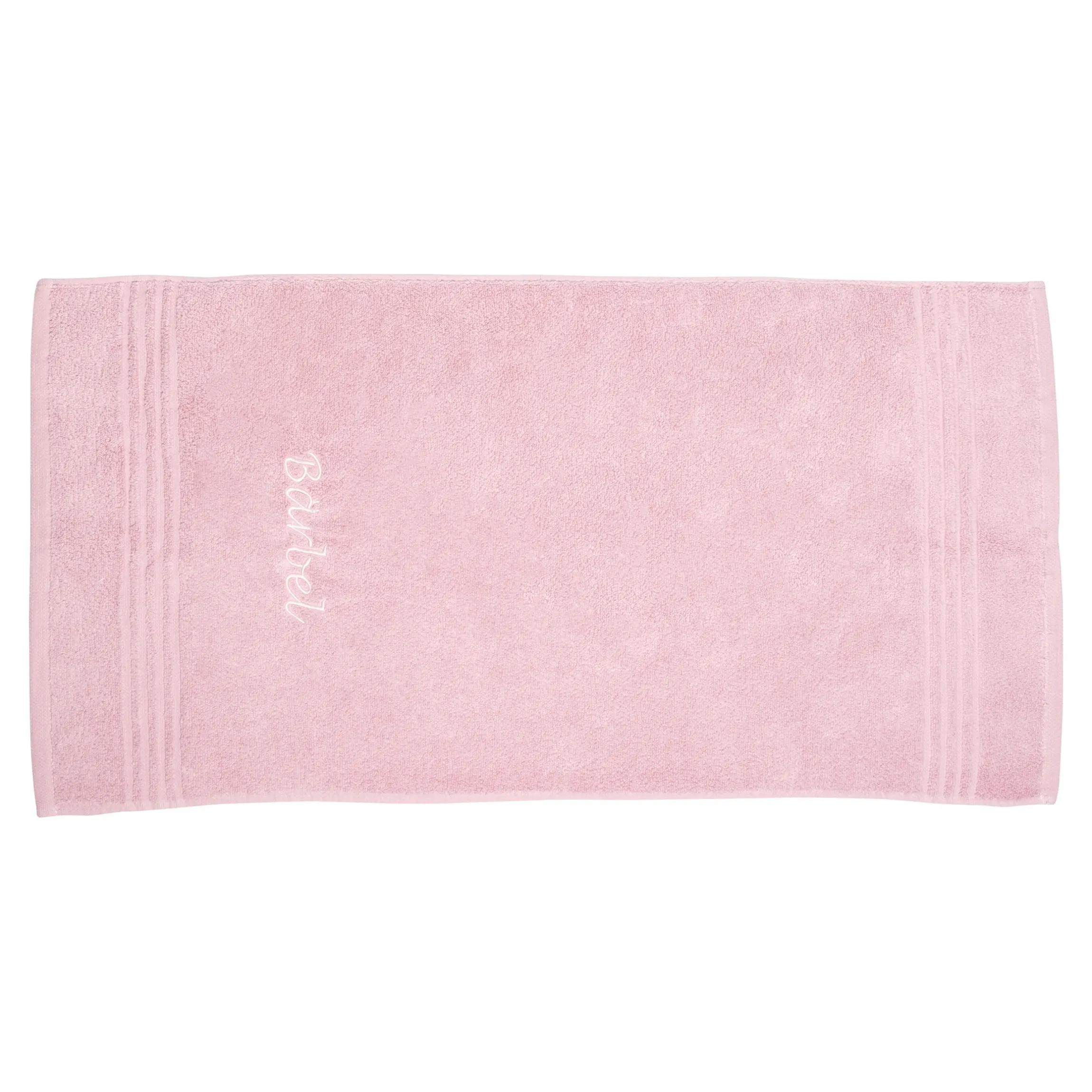 Handtuch personalisiert mit Namen, 50x100 cm, 100% Baumwolle rose