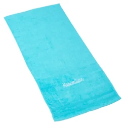 Handtuch personalisiert mit Namen, 50x100 cm, 100% Baumwolle türkis