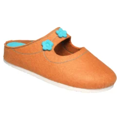 Hausschuh "Jutta" orange