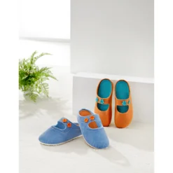 Hausschuh "Jutta" orange
