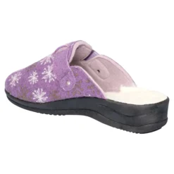 Hausschuh-Pantolette mit Wolle „Eva