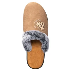 Hausschuh-Pantolette „von Herzen“ cappuccino